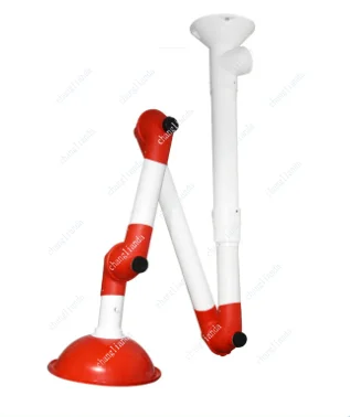 Laboratory Flexible Fume Extraction Arm Rotatable Suction Hood Wall Ceiling Mount Lab Chemical Gas Dust Ventilation Exhaust Tool