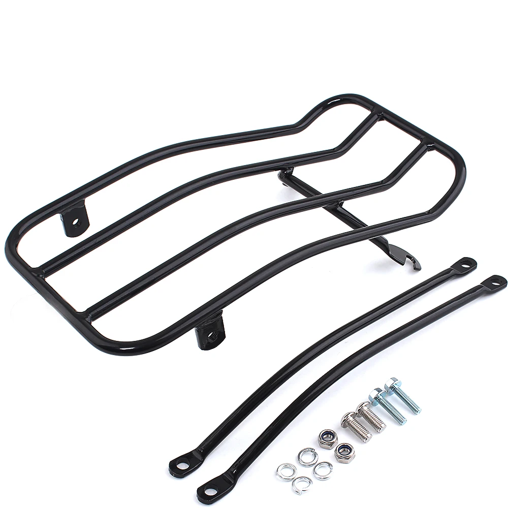 Motorcycle Accessory Solo Seat Rear Luggage Rack Holder Goods Shelves Trunk Rack For Triumph Bonneville T100 Bobber/Black 17-20