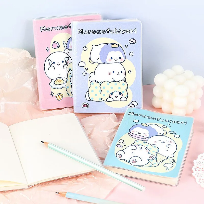 Imagem -03 - Portátil Kawaii Sanrio Material de Escritório Manta Marumofubiyori Urso Cadernos do Bolso Fim de Semana Livro Palavras Portáteis Cadernos Escrita Pads