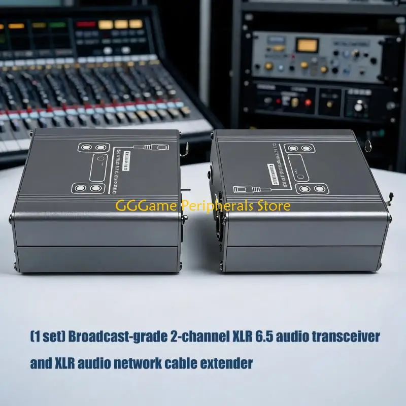 U55B XLR Sound Extender Set for 2 Channel Routing, 6.5Mm Input and 2 Output Box