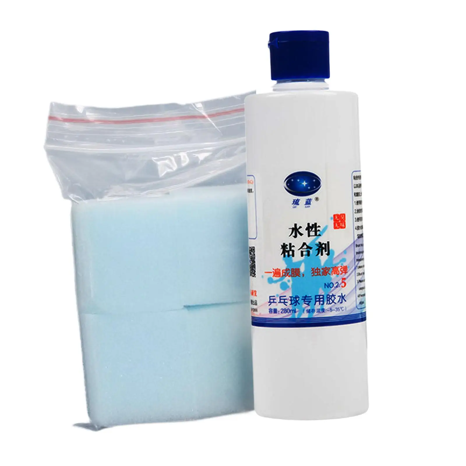 Ping Pong Paddle Glue de Tênis de Mesa, Alta Adesão, Fácil de Aplicar, Montagem Profissional, Espuma, 280ml