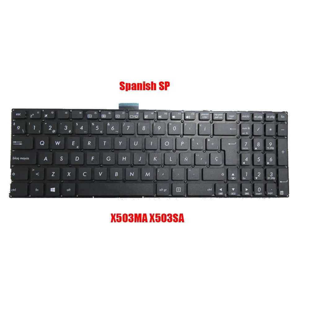 Laptop Keyboard For ASUS X503MA X503SA Without Frame Black TW\FR\US\UK\SP