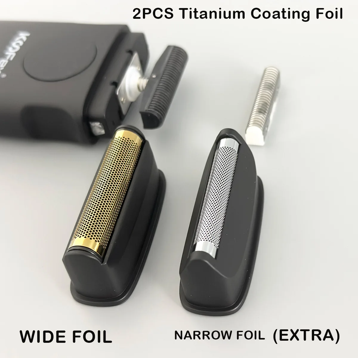 KF-6412 10000RPM Folienrasierer Professioneller Mini-Kantenrasierer Titan-Folienklinge Bart- und Haarschneider USB für Männer mit Extra-Folie – Detail 13