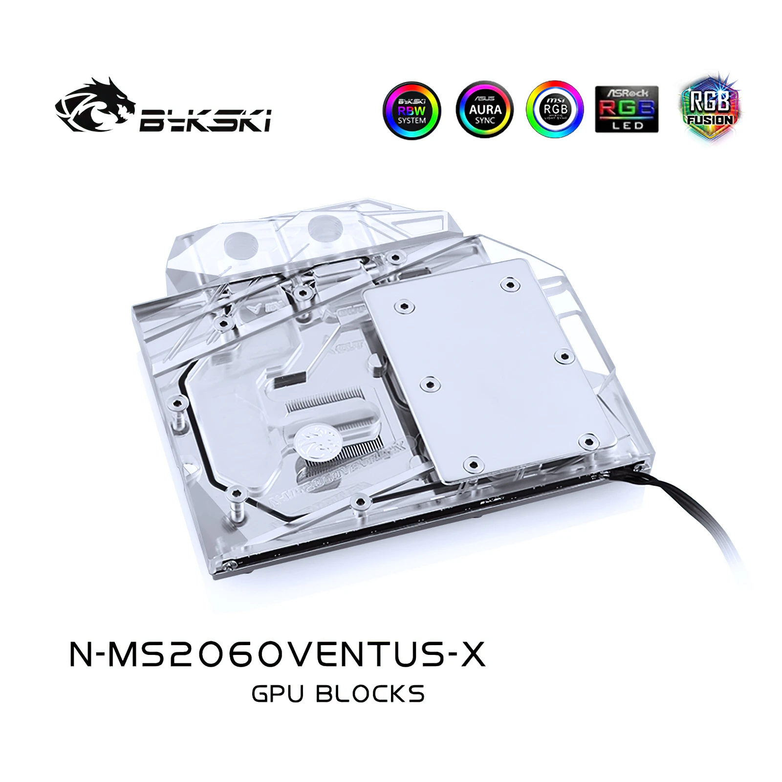 

Bykski GPU Liquid Cooling Block for MSI RTX2060 VENTUS N-MS2060VENTUS-X