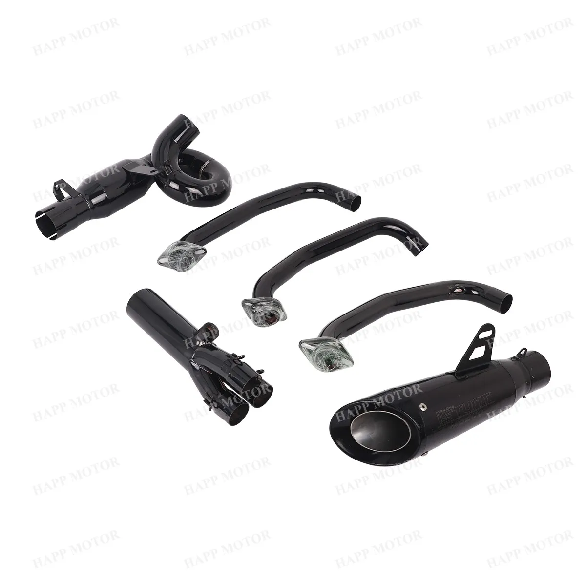 Slip Op Voor CFMOTO 675SR 675SRR 675SS 675NK Alle Jaren Motorfiets Uitlaat Escape Systeem Voorpijp 675SR Uitlaat Korte Uitlaat