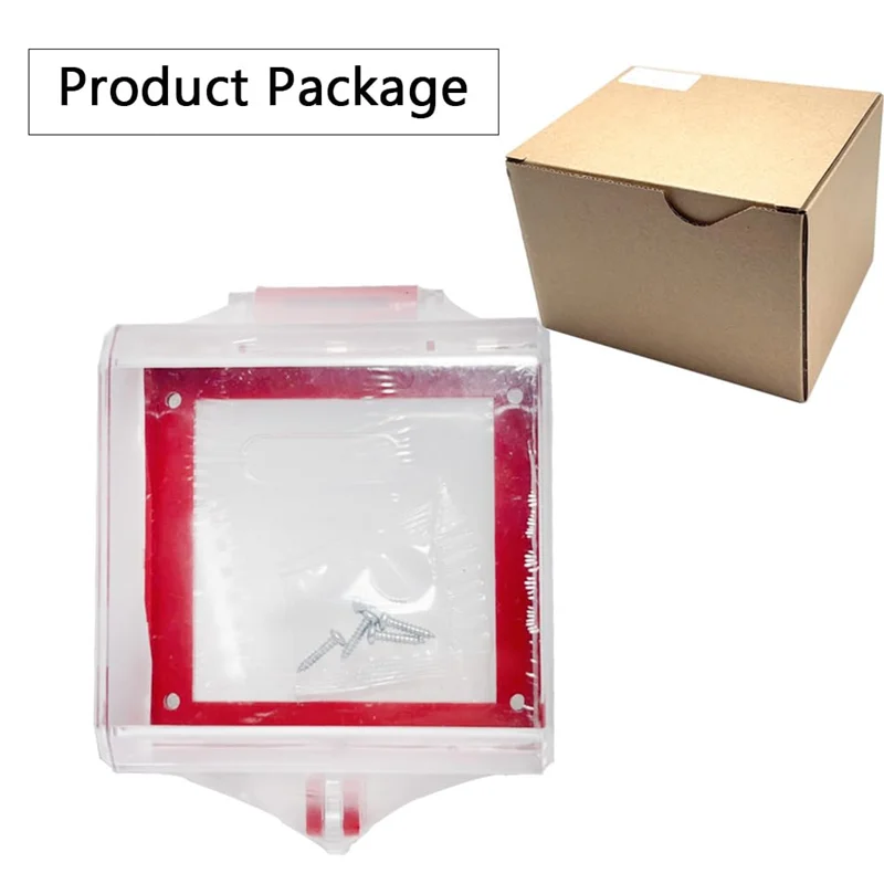 THIVN-1 Piece Emergency Stop Button Cover Removable Base Cover, Push Button Switchprotector Foremergency Stop Button