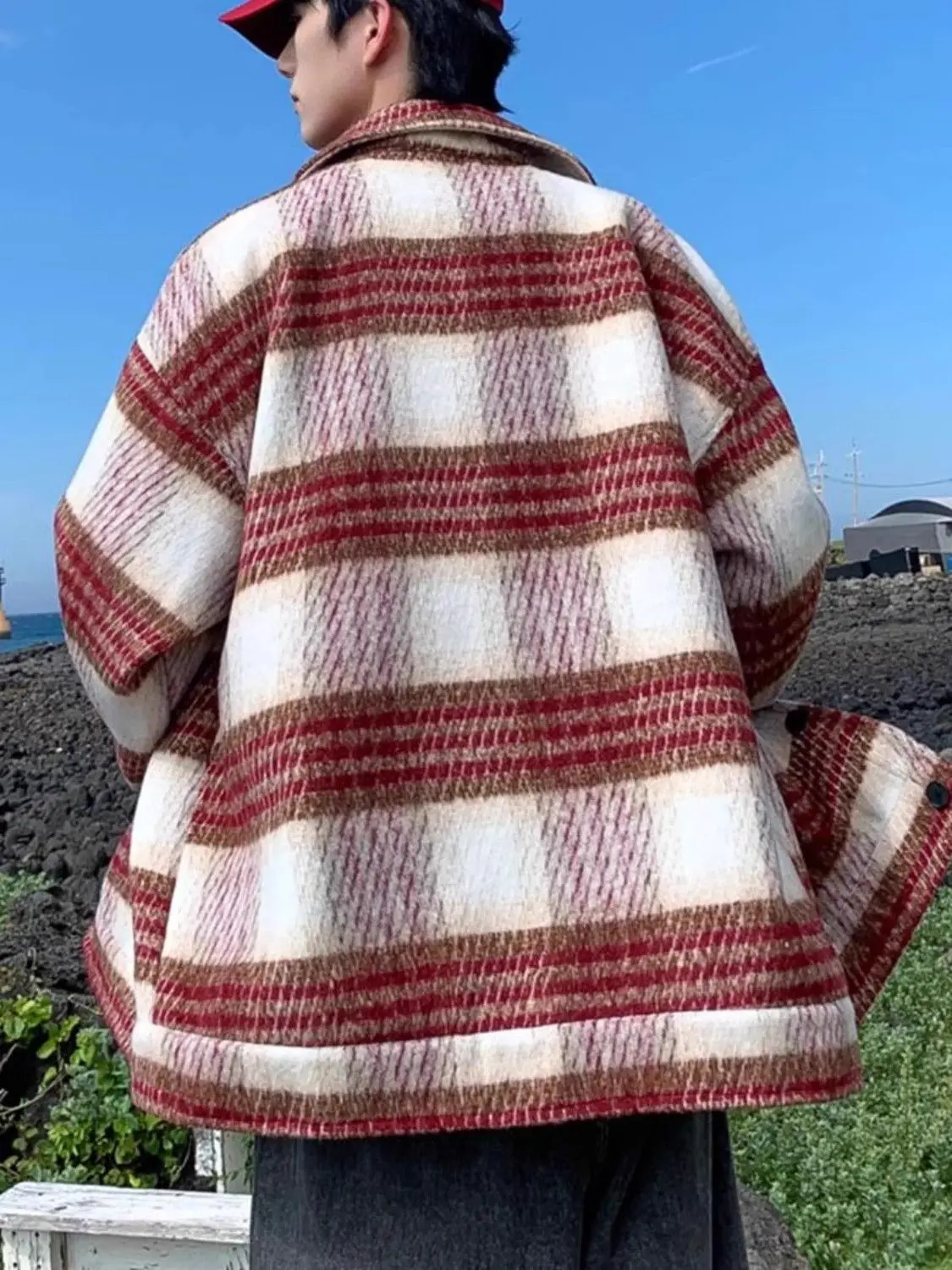 

Wool Blend Coat Men'S Clothes Mans Oversize Oversized Large Big Huge Enormous Gigantic Colossal Mammoth Massive Immense Vast Ins