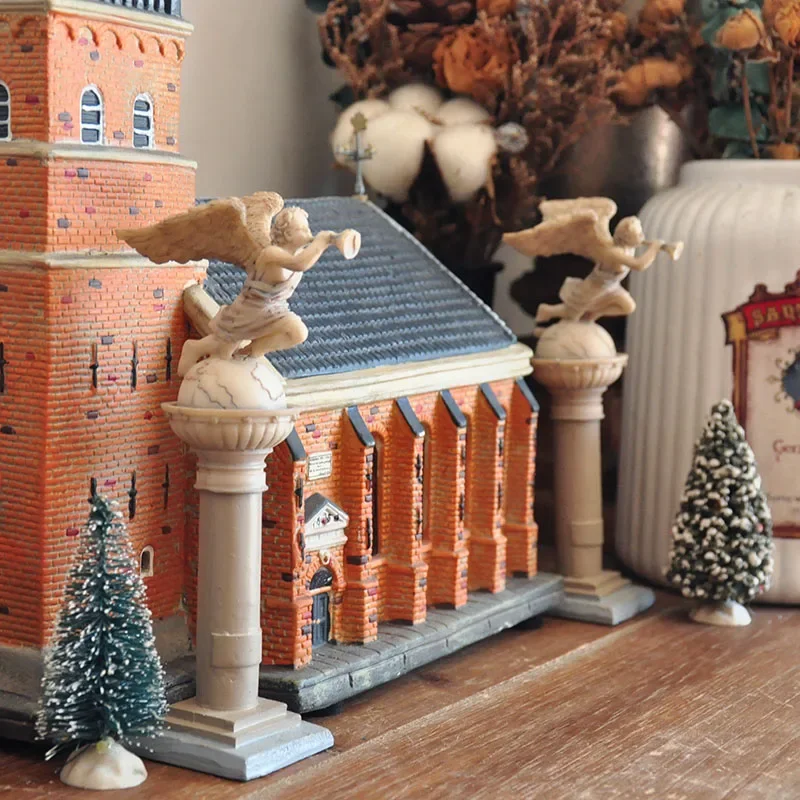 

Ретро европейские архитектурные изделия ручной работы из смолы, римская колонна, орнамент ангела, украшения для дома, подарки, реквизит для съемки