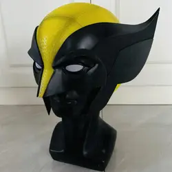 Marvel Damaged Wolverine Mask with Magnatic Eyes 1:1 3D Resin Halloween Cosplay Mask for Wolverine Helmet Movie Costume Gift