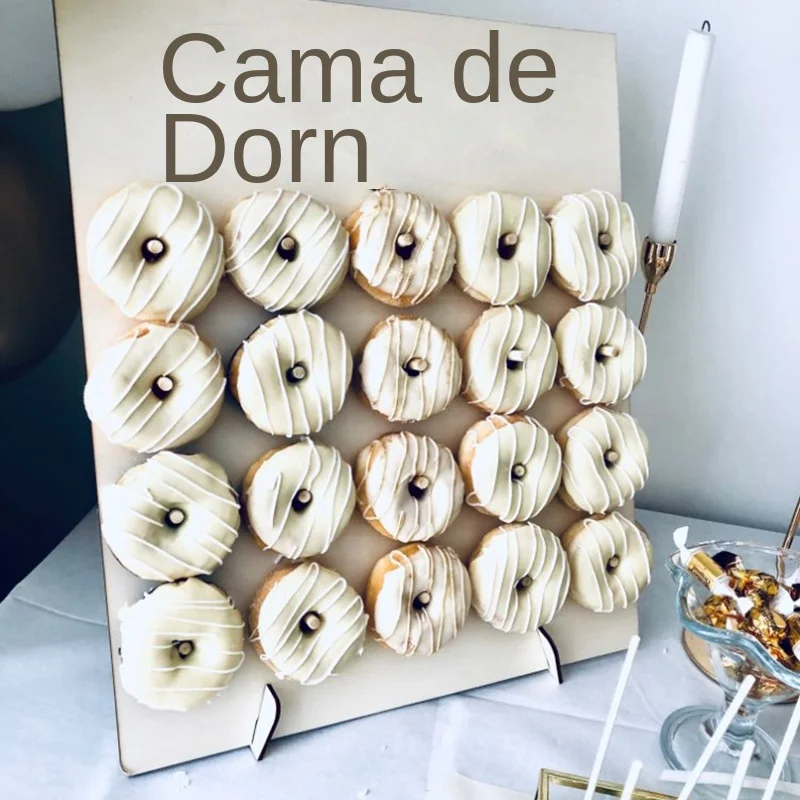 DIY Donut de madera pared rústica decoración de boda mesa Donut decoración de fiesta Baby Shower aniversario cumpleaños evento fiesta Favor