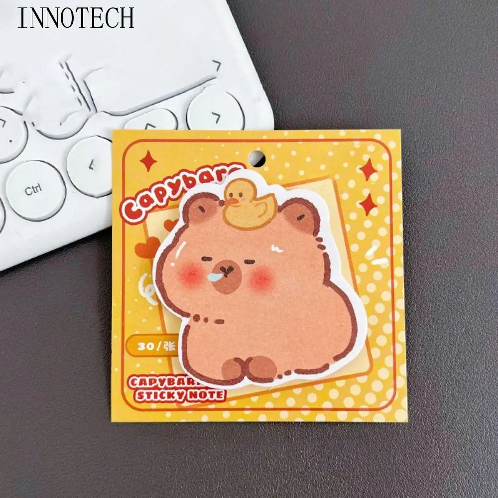 

30 Sheets/Pack Ins Capybara Special-shaped Sticky Note Cute Sticky N Times Posted High Appearance Level To Do List Memo Pad