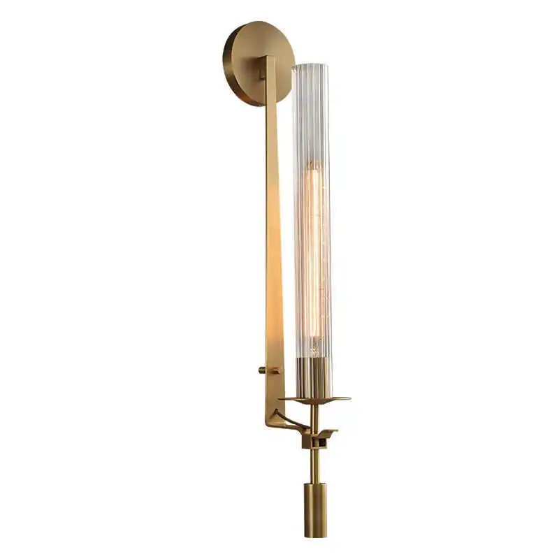 

Modern Copper Wall Lamp Living Room TV Background Bathroom Bedroom Corridor Mirror Sconce Light