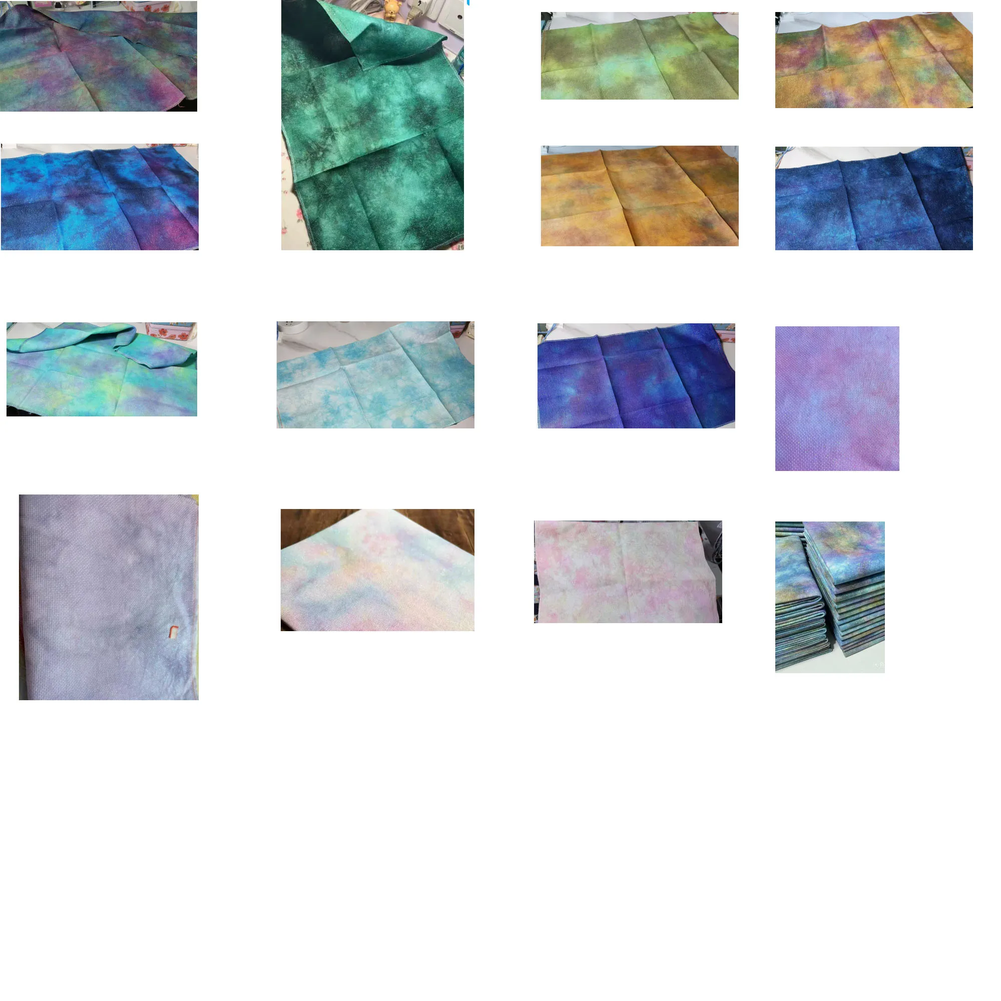 

Cross stitch Aida hand dyed fabric colorful fabric Cross Stitch Fabric DIY 45-70CM 14CT 25ct 28ct 32ct