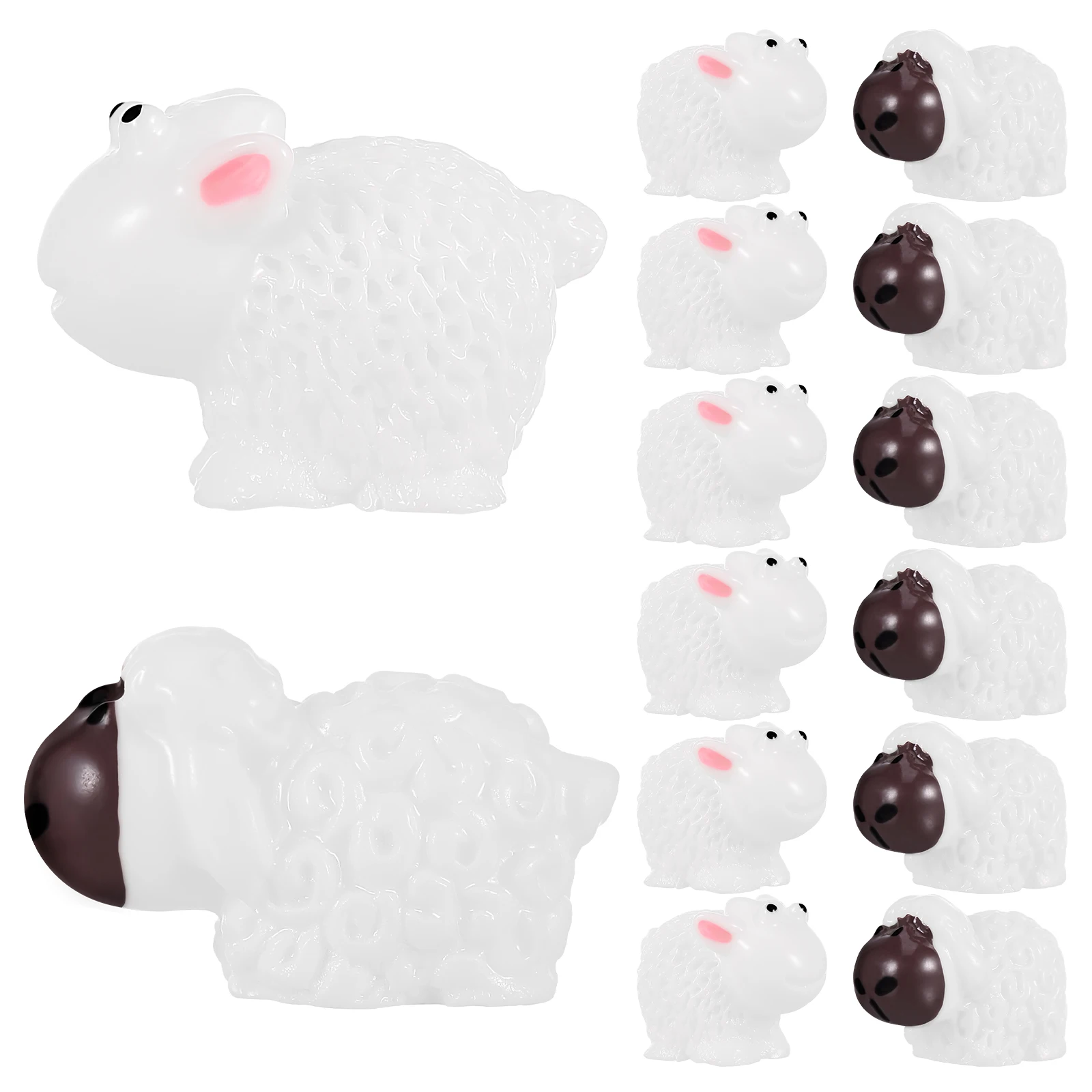 

30 Pcs Mini Resin Sheep Ornaments Realistic Figurines for Bonsai Terrariums Mini Farms Gardens Table Decor Tiny Animal Statues