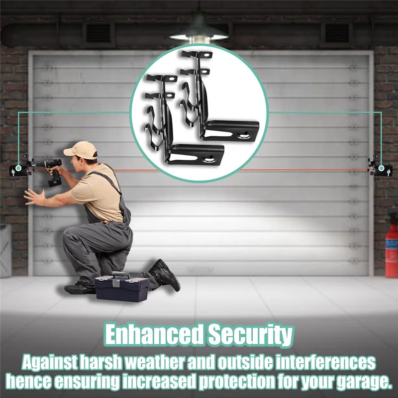 

ABKQ-2 шт. кронштейн датчиков гаражных ворот, кронштейны комплекта датчиков, для датчика гаражных ворот Liftmaster/Chamberlain/Craftsman