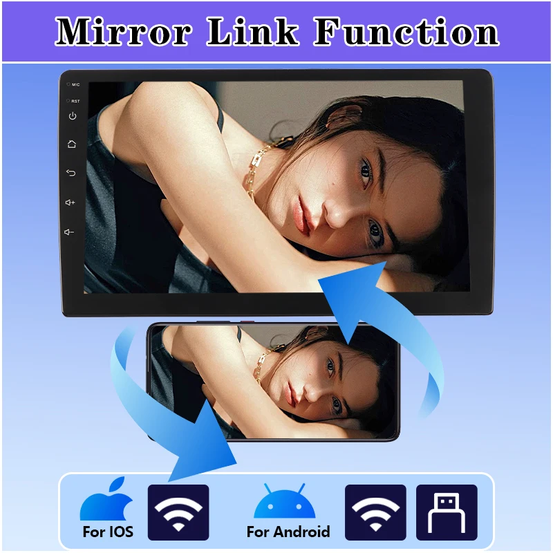 Android12 2 Din 9 بوصة راديو السيارة مشغل وسائط متعددة 2G + 32G راديو السيارة الملاحة GPS Autoradio 4G LTE بلوتوث اللاسلكية Carplay #4