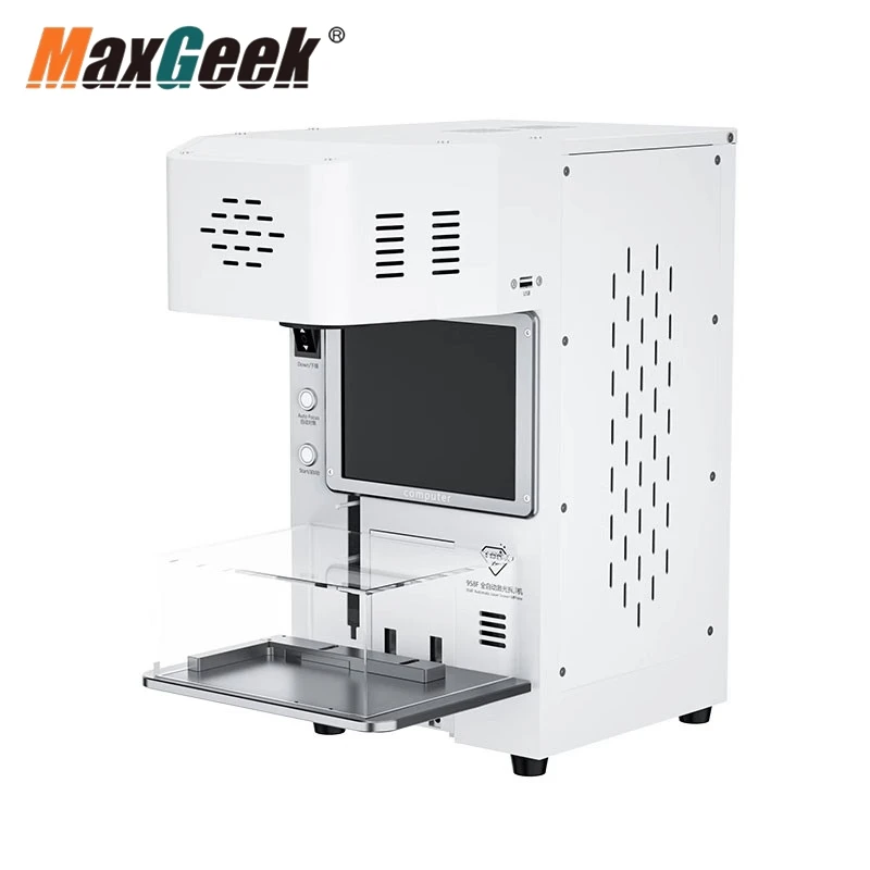 Maxgeek TBK-958F 500W Mini Automatic Laser Screen Separator Machine Built-in Smoking Instrument Marking Machine