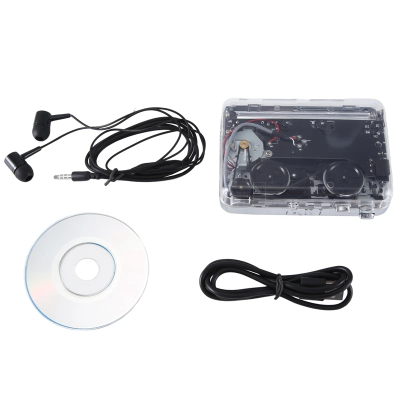 Cassette Player Tape To MP3 Audio Music Converter Portable For Laptop And Personal Computers