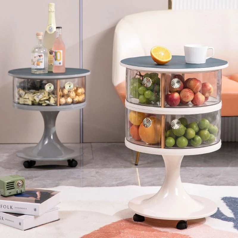 Multifunctional storage for bedrooms, multi-layer beverage and candy storage racks, mobile coffee table