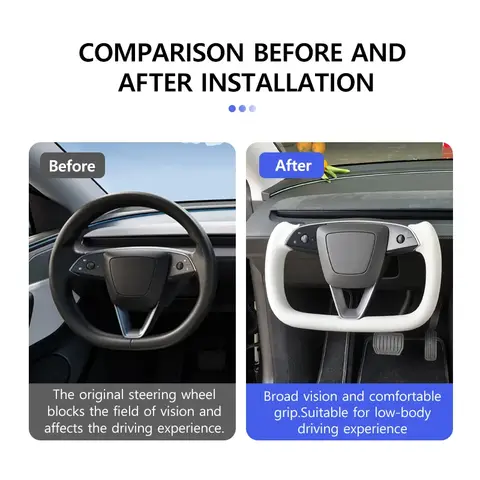 8 best sales steering wheel tesla - №2