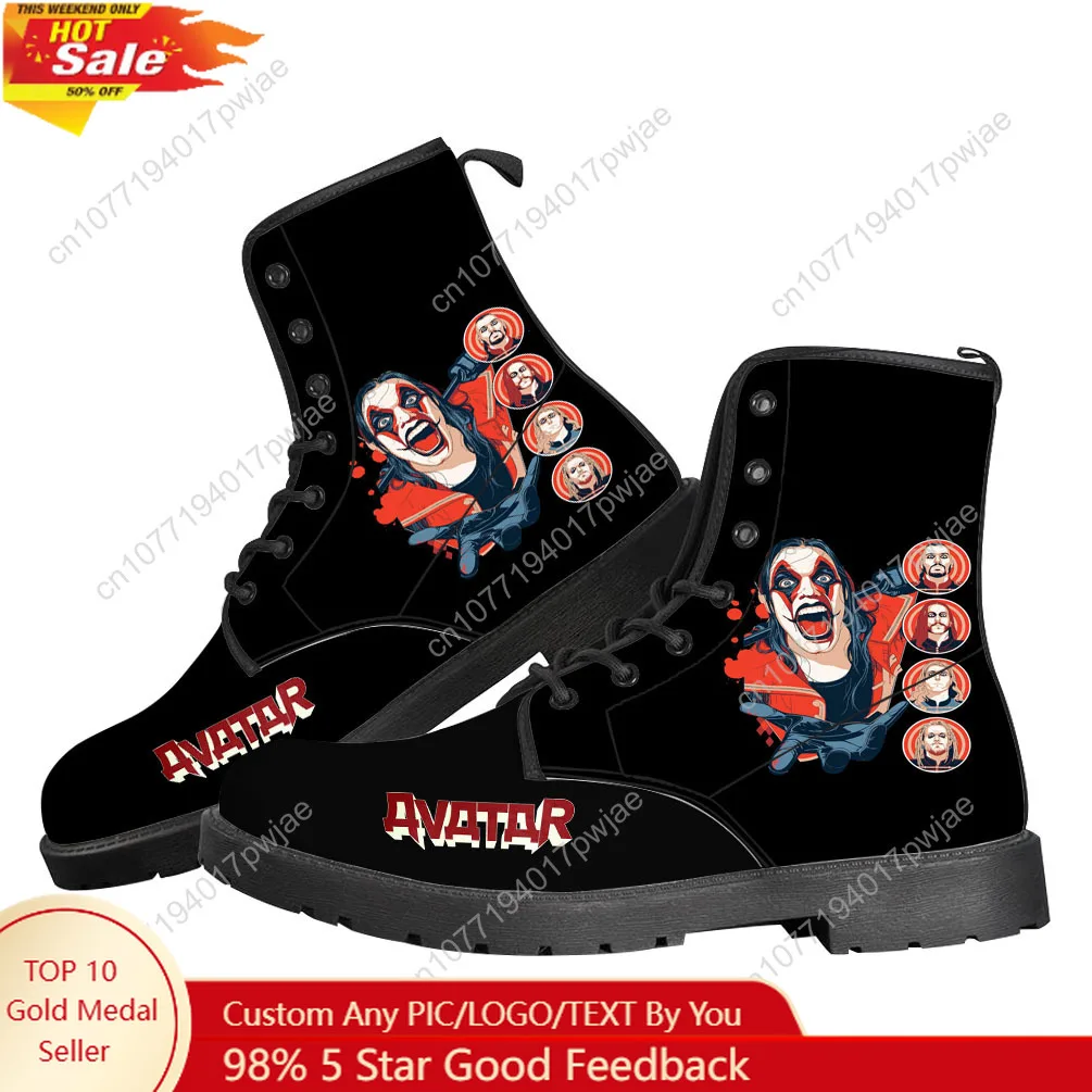 

Avatar Rock Band Casual Boots Mens Womens Teenager Shoes Retro Street 3D Water proof Boot Outdoor Customize Made Boots