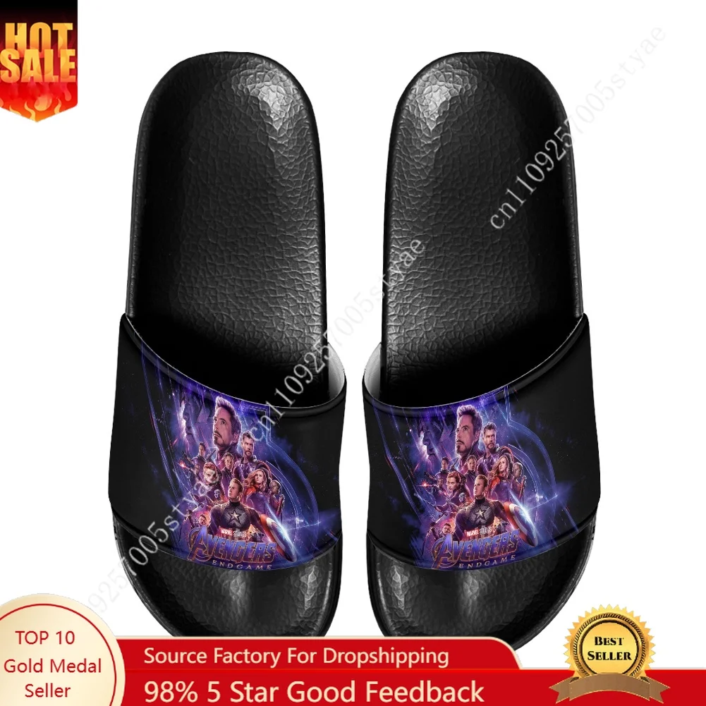 

Marvel Avengers Endgame Avengers Assemble Slippers Home Water Shoes Men Women Teenagers Beach Pool Sandals Custom Summer Slipper