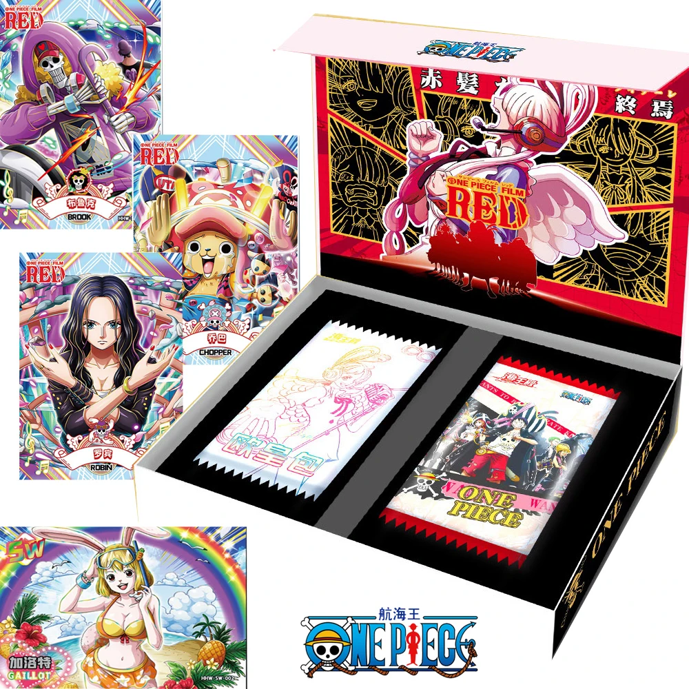 

Japanese Anime One Piece Cards Red Theater Edition Character Flowing Sand Classic Card Booster Box Collection Kids Hobbies Gifts