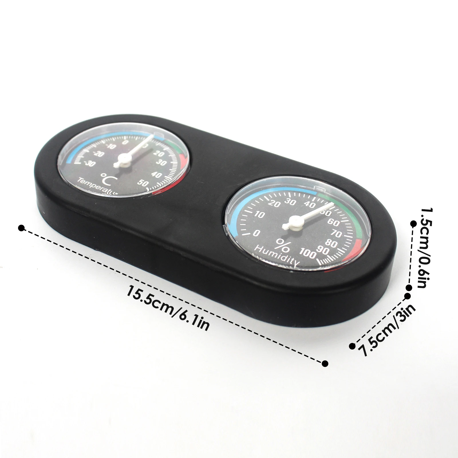 Reptile terrarium thermometer and hygrometer, no charging and no batteries required, suitable for lizards, turtles, snakes