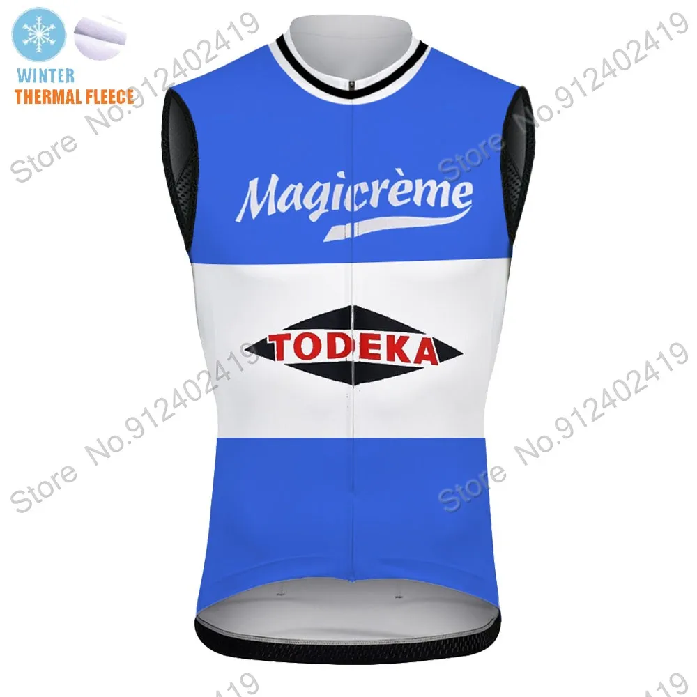 Magicreme Cycling Vest 2023 Retro Sleeveless Jersey Winter Bike Clothing Men Mountain Road Bicycle Jerseys MTB Maillot