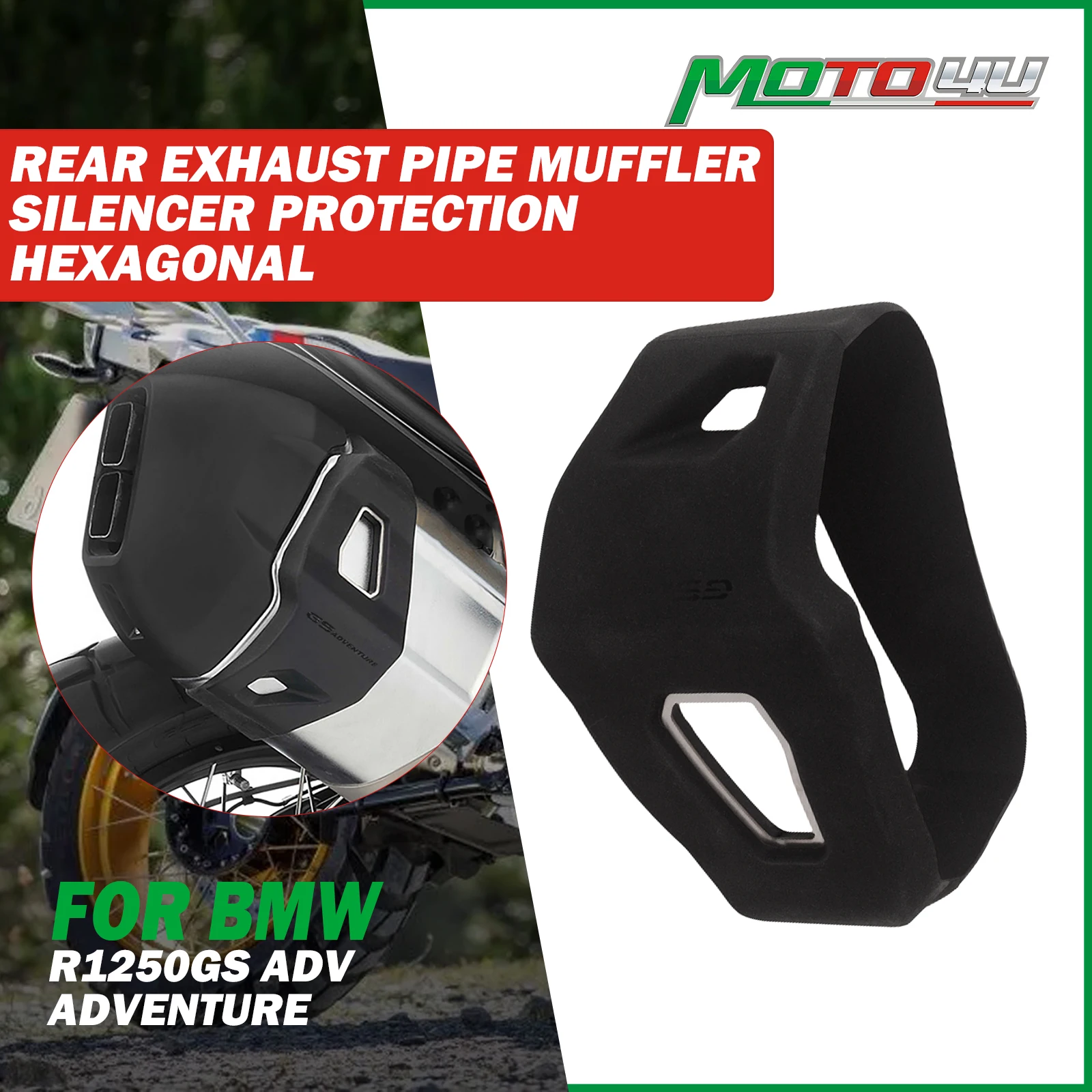 

For BMW R1250GS R 1250GS ADV Adventure Rear Exhaust Pipe Muffler Protection Hexagonal Slider Motorcycle Accessories