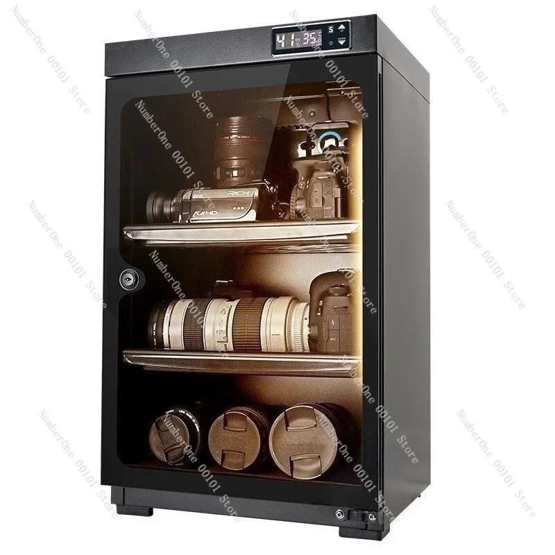 Mirrorless Camera Lens Dehumidification Box, Electronic Moisture-Proof Cabinet for DSLR Cameras and Lenses