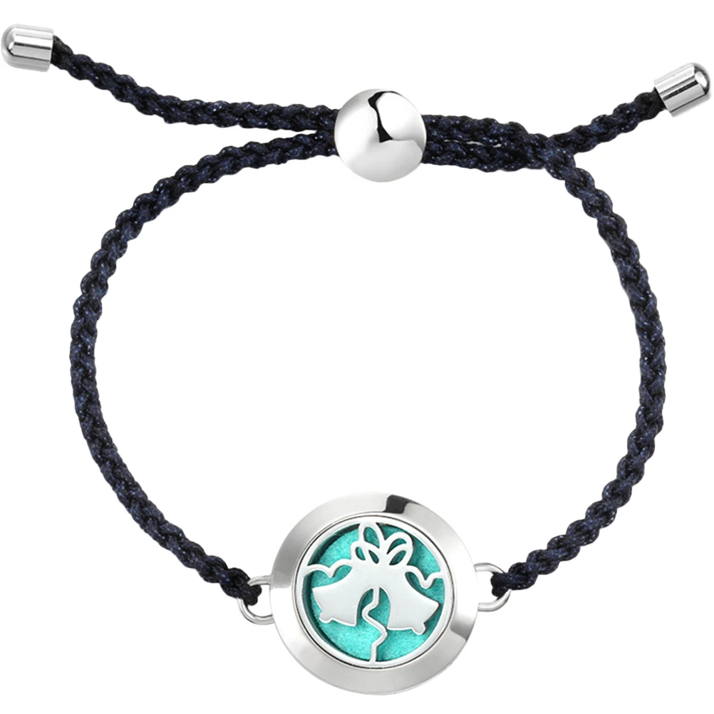 

Adjustable Stainless Steel Essential Oil Diffuser Bracelet Aromatherapy Wrist Jewelry for Women Fragrance Locket