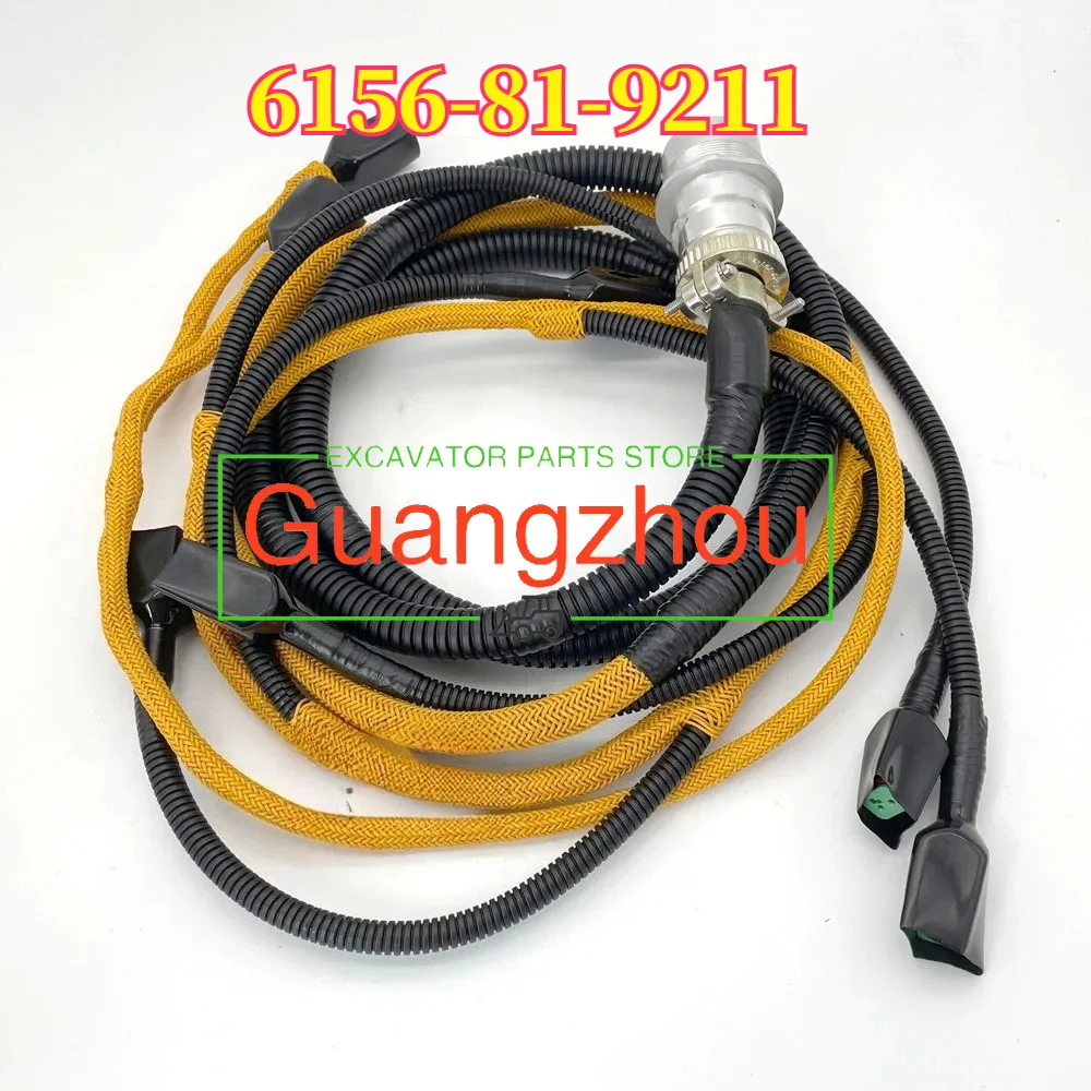 6156-81-9211 Engine Injector Wiring Harness for PC400-7 PC450-7 Excavator Parts