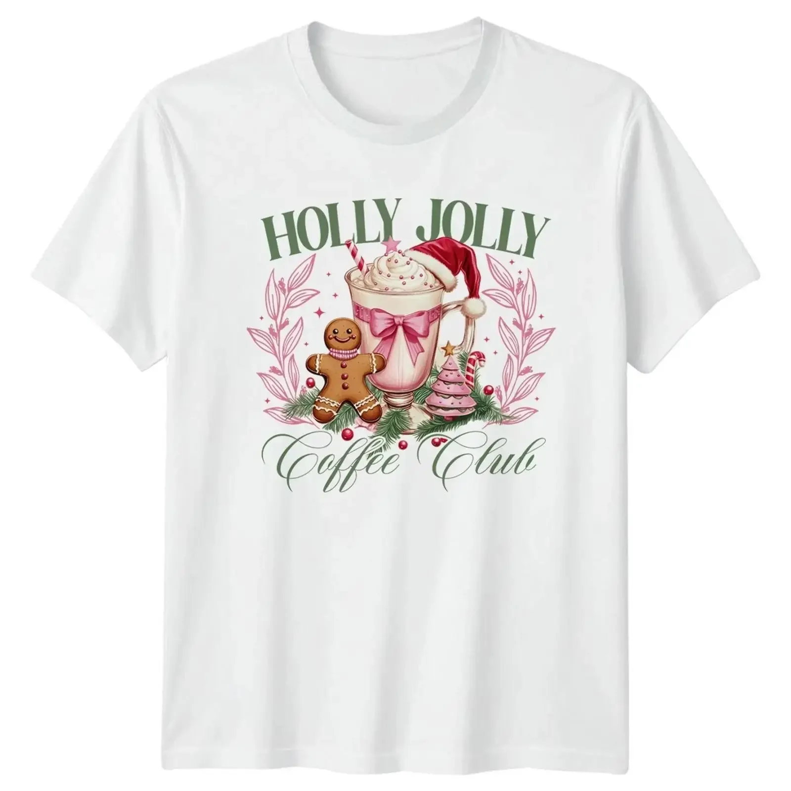 Holly Jolly Coffee Club Weihnachten T Shirt Lebkuchen Herren Damen vintage Washed Stylish Stretched designer clothes Casual