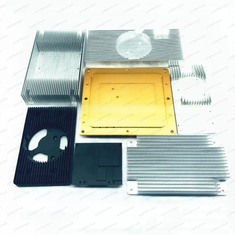 100mm Length Aluminum Heat Sink High Density Fins High Power Radiator For CPU Amplifier Customizable