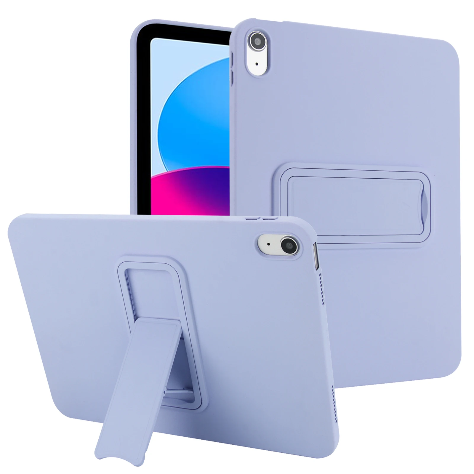 

For iPad 2024 2025 A16 Stand Case Pro Air 10.2 10.9 11 inch 4 5 6 7 8 9 10th 11th Generation Cases Mini Soft Silicone Cover