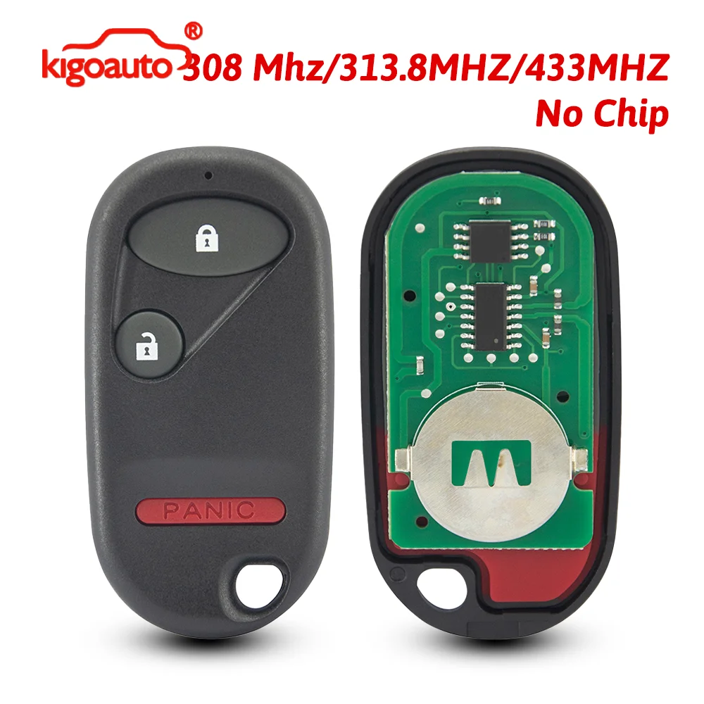 

Пульт дистанционного управления Kigoauto с 3 кнопками, FCC NHVWB1U523 / OUCG8D-344H-A для Honda Civic Pilot Element 2001-2011