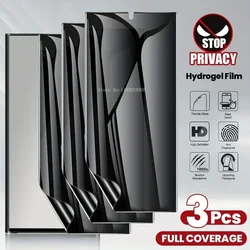 3 Stück Datenschutz Soft Hydro gel Film für Samsung Galaxy S24 Ultra S23 S22 S21 plus Fe S20 S8 S9 S10 plus Note 20 10 Displays chutz folie
