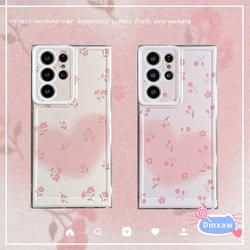 For Vivo V29 V27 V25 V23 Pro V21 V21e 4G 5G V29e V27e V23e V21s Phone Case Gradient Loving Heart Flower Soft Silicone Cover