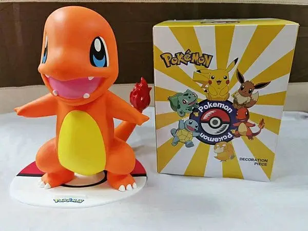 New Pokemon Pikachu Large Figure Charmander Eevee Porkby Squirtle Doll Model Ornament Figurine Younth Toys Collec Gifts images - 6