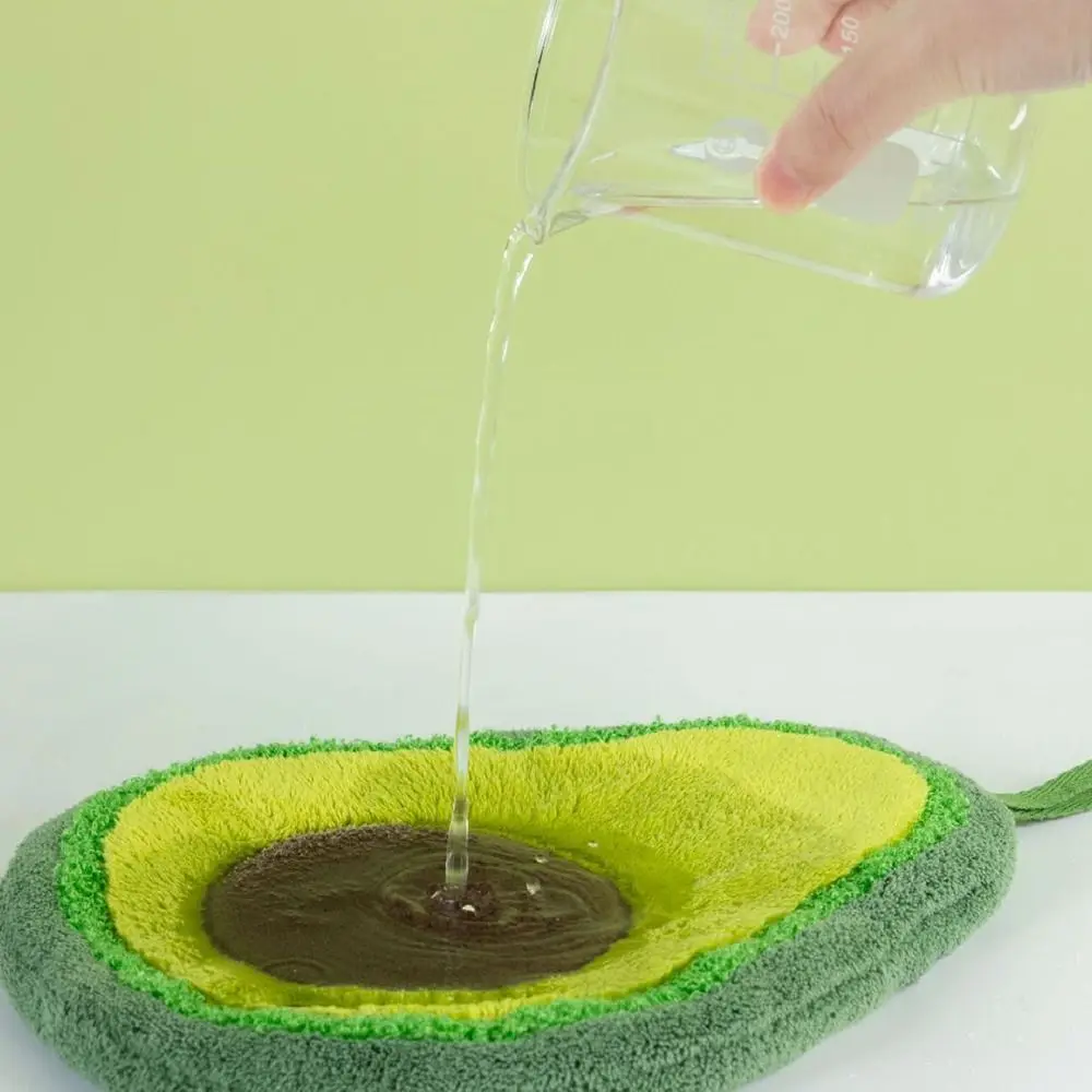 

Cute Cartoon Fruit Hand Towel Absorbent Hanging Washcloth Coral Fleece Thickened Kitchen Rags