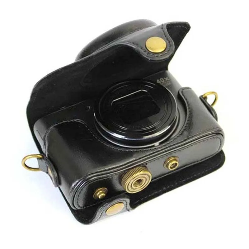 Leather Camera case for canon SX720 SX730 SX740 bag Grip strap