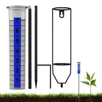 Accurate Outdoor Rain Gauges Rain Water Gauge With Stake Accurate Rainwater Measuring Meter For Terraces Deck Lawn Fence Yard