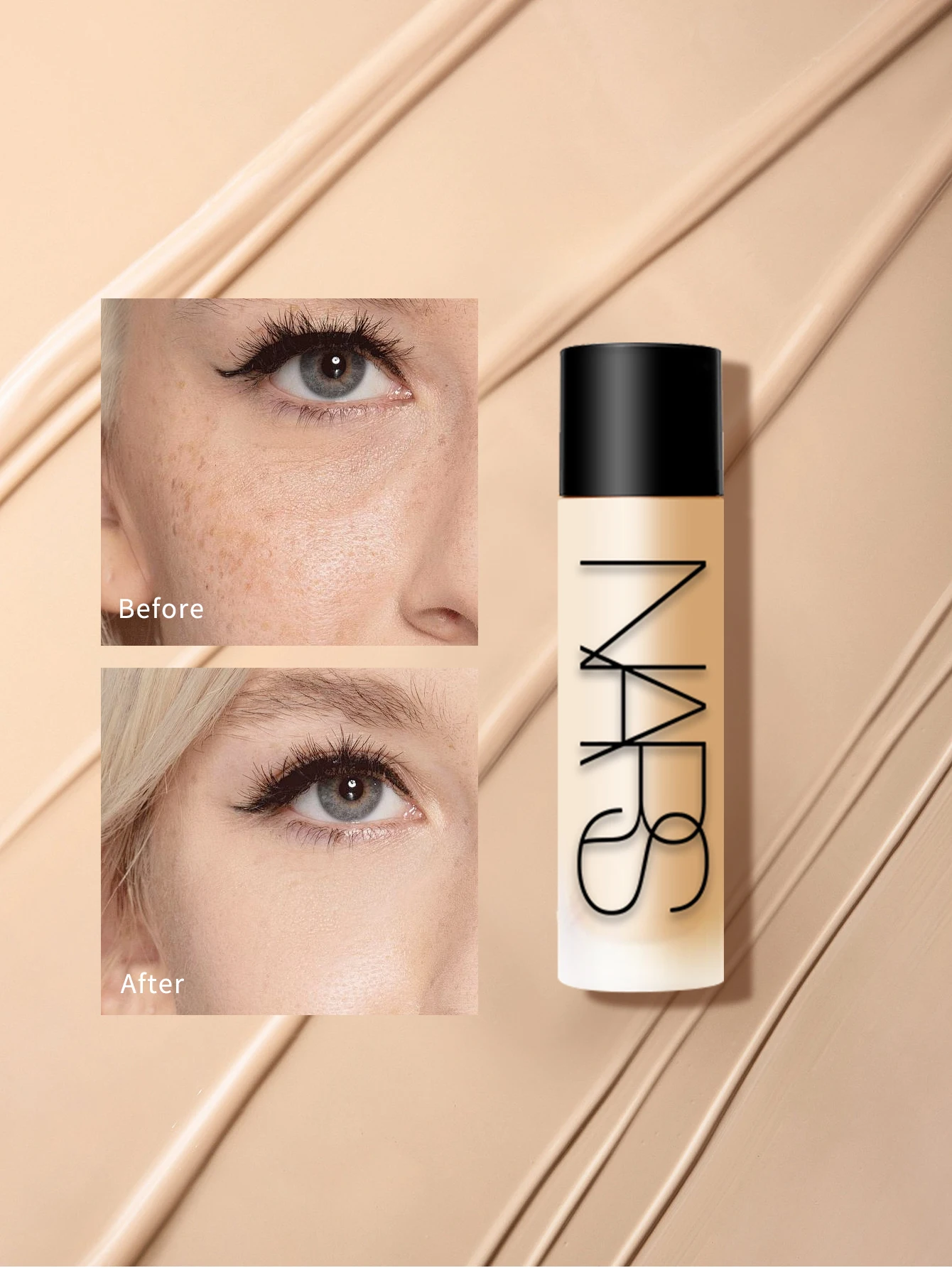 Nars Light Reflecting Foundation - Advanced Makeup - Skincare Hybrid Foundation Mini Size - #MONT BLANC-LIGHT 2