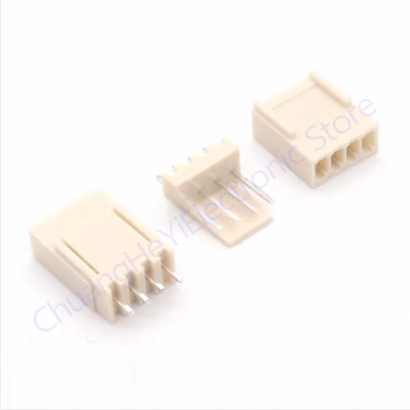 100 sets/lot KF2510 4Pin, passo: 2.54MM/0.1 polegadas, cabeçalho do Pin + alojamento, KF2510-4P