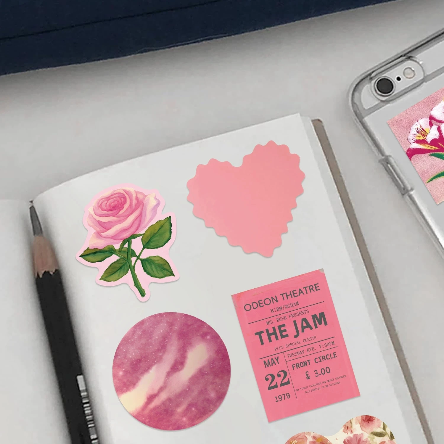 50/100 قطعة 50 الكرتون الوردي الرجعية الكتابة على الجدران ملصقات الزخرفية الغيتار دفتر الأمتعة شخصية لتقوم بها بنفسك صندوق ملصق مضاد للمياه #3