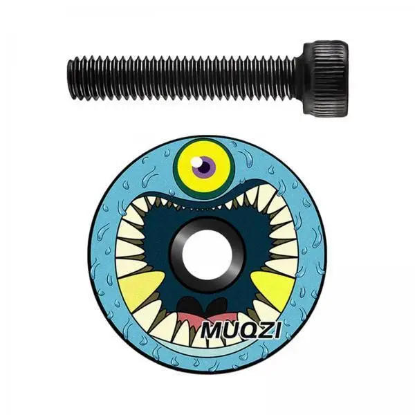 

1 1 8 Inch Bike Headset Top Cap Blue Aluminum Alloy Stem Cover for Mountain Road Bicycle Spare Parts