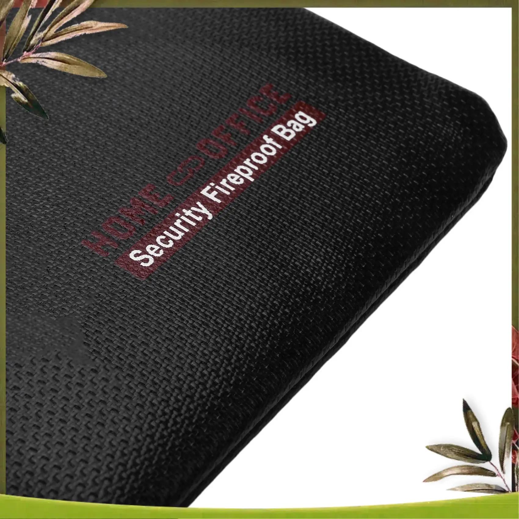 New-4X Fireproof Money Safe Document Bag. NON-ITCHY Silicone Coated Fire & Water Resistant Safe Cash Bag