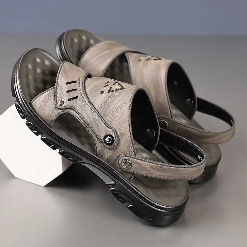 Casual Outdoor Summer 2024 Men's Sandal 39 Cheap Liquidation Wholesale High Quality Male Shoe Adult Descount Luxury Designer V H image 3