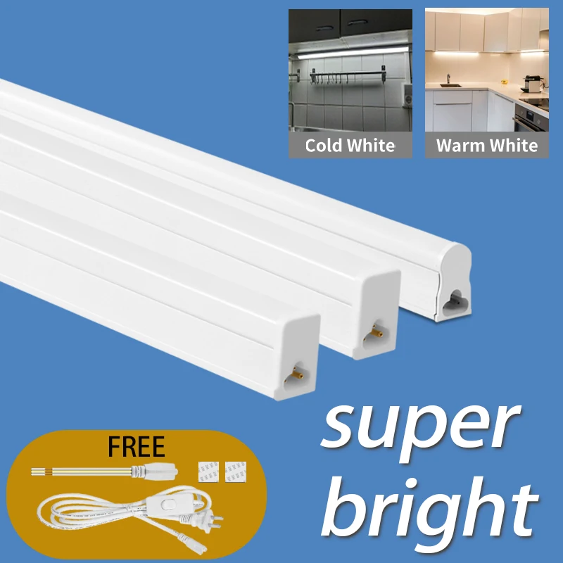 

20W T5 LED Cabinet Light Tube Super Bright Kitchen Closet Lamp Bar 110V Indoor Lighting for Kitchen Study Closet Led Tube Lamp
